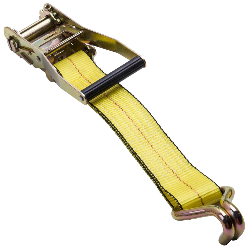 4 Packs 2" x 27' 10000 lbs Ratchet Tie Down Strap Double J Hooks Cargo Truck