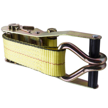 4 Packs 2" x 27' 10000 lbs Ratchet Tie Down Strap Double J Hooks Cargo Truck