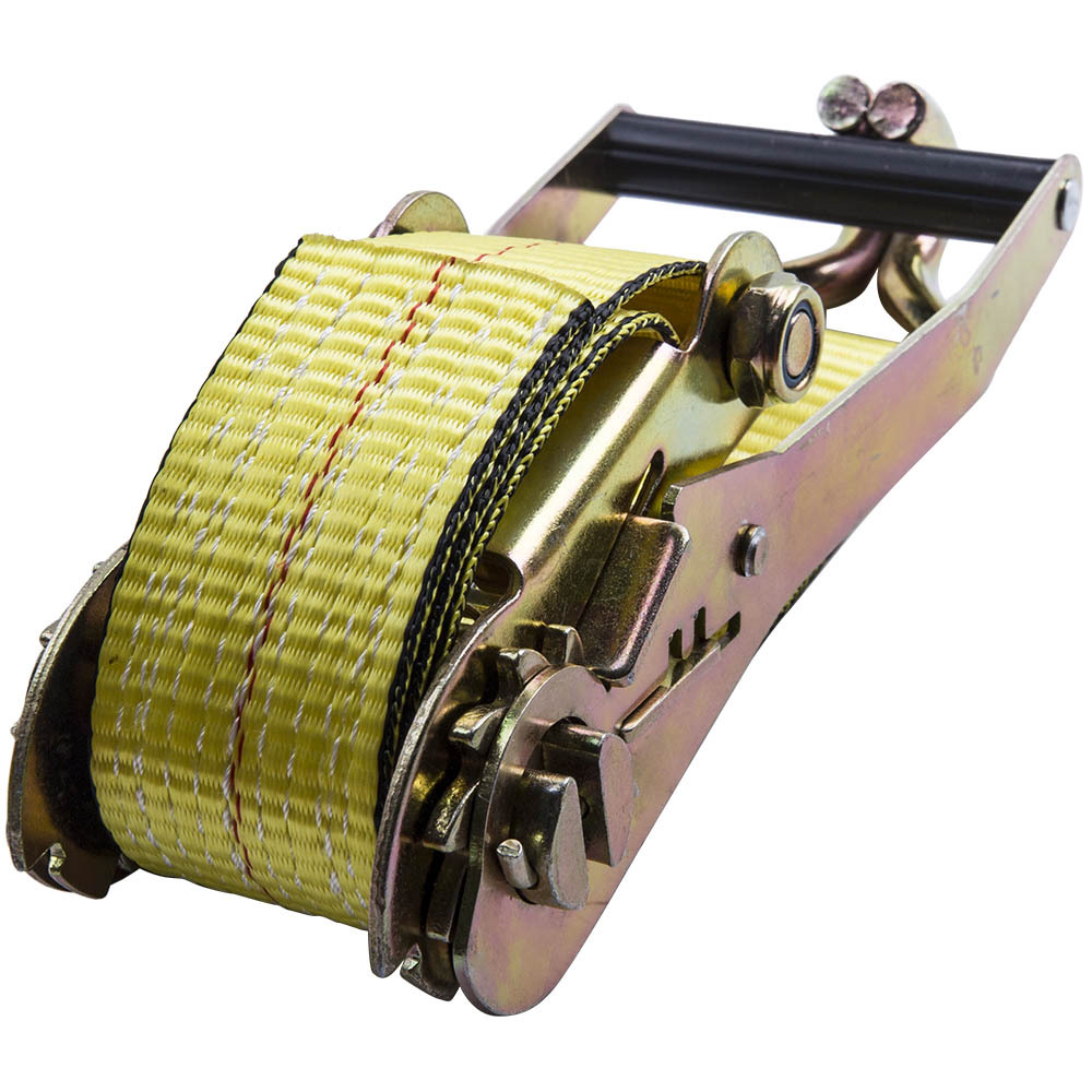 4 Packs 2" x 27' 10000 lbs Ratchet Tie Down Strap Double J Hooks Cargo Truck