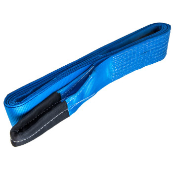 4" x 30' 20000 LBS Recovery Winch Tow Loop Strap 4x4 Rope Chain Towing Tow