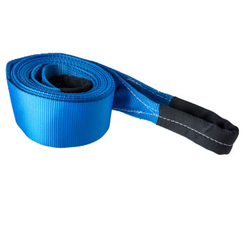 4" x 30' 20000 LBS Recovery Winch Tow Loop Strap 4x4 Rope Chain Towing Tow