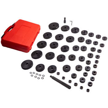 52Pcs Bushing Bearing Seal Driver Push Plate Tool Set Kit 18-65mm