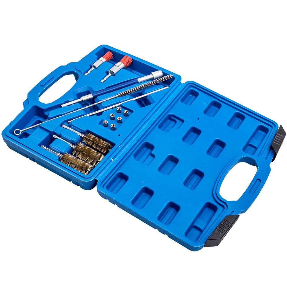 14 Diesel Injector Seats Shaft Chamber Cleaning Cleaner Tool Kit Cleaner Brushes-image-TTK-BRU3077-14