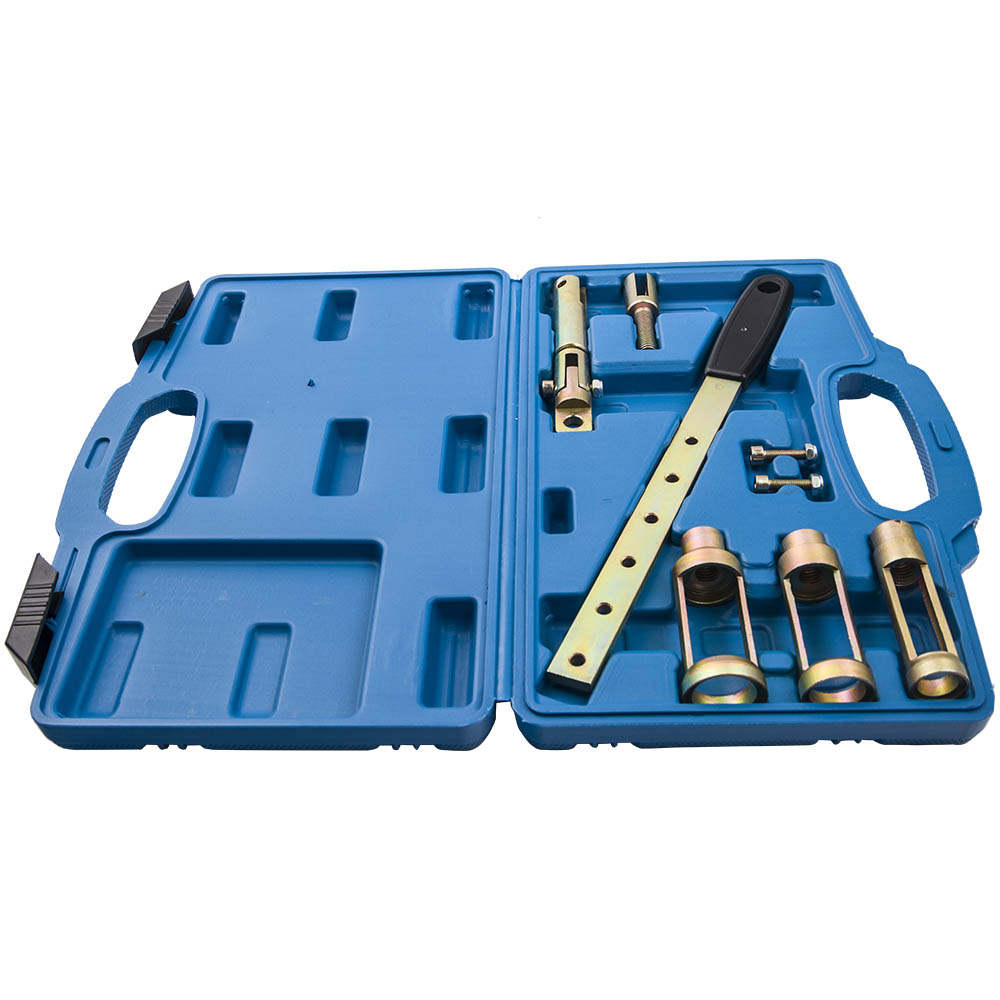 Kit de herramientas de reparación de compresor de abrazaderas de resorte de válvula de motocicleta de coche de 8 piezas