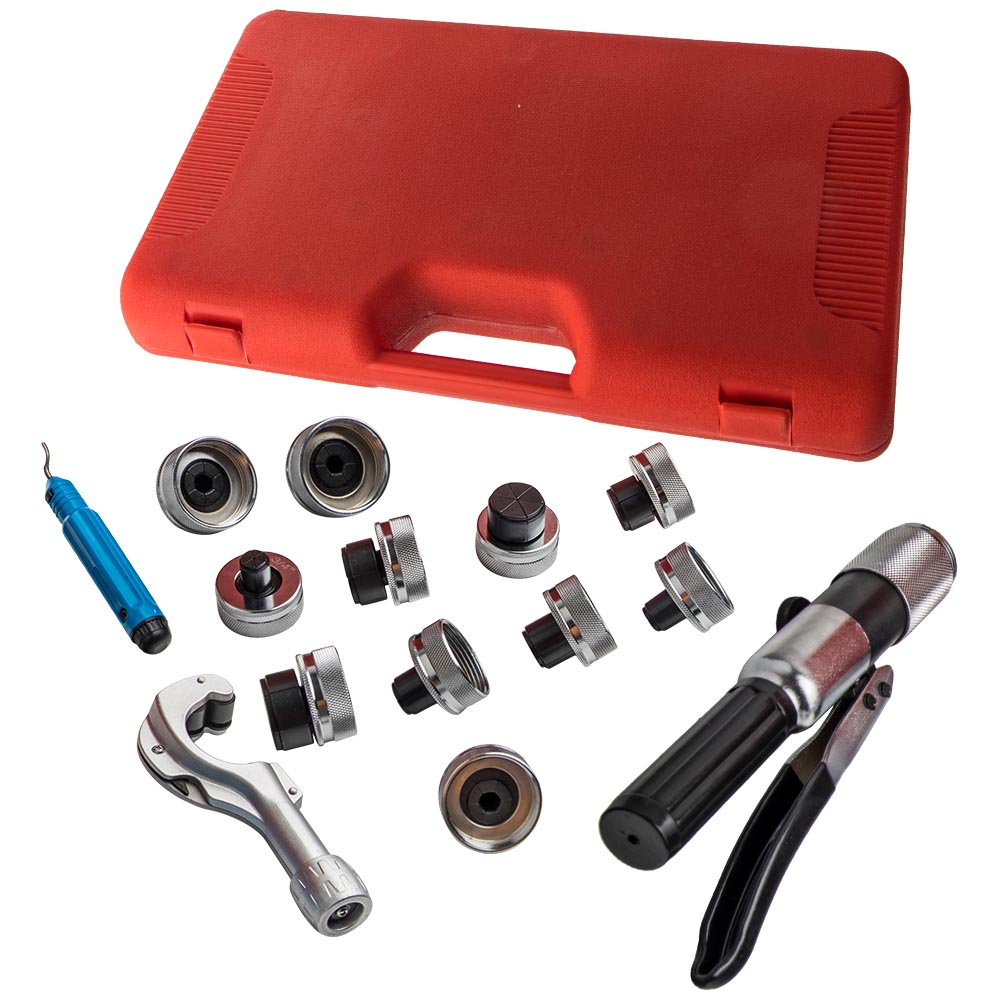 11 Lever Hydraulic Tubing Expander Swaging Kit HVAC Tube Piping Pipe Tool