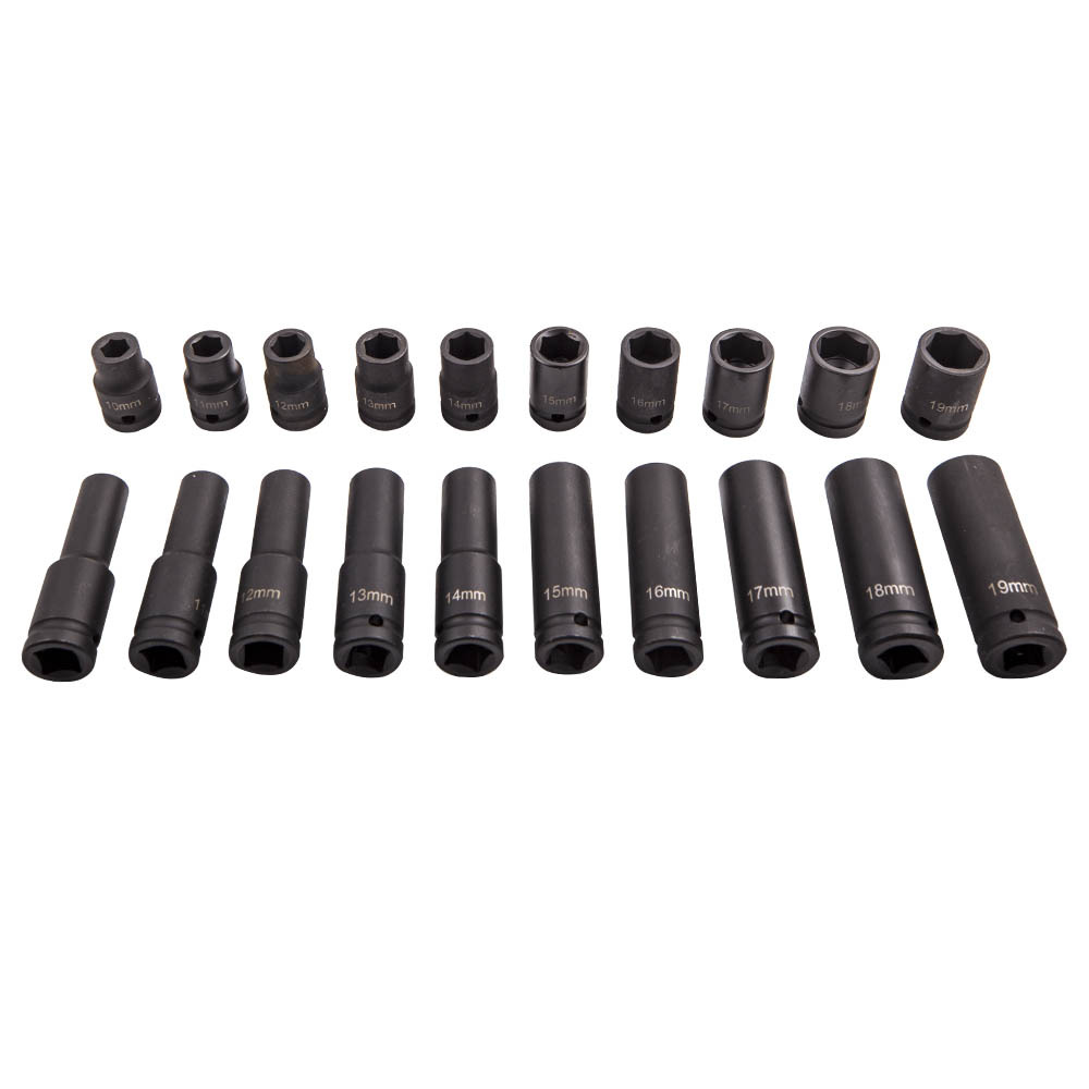 Chiave ad impulsi 1/2 dadi Dado di impatto Set di prese Impact nuts 38 78 mm