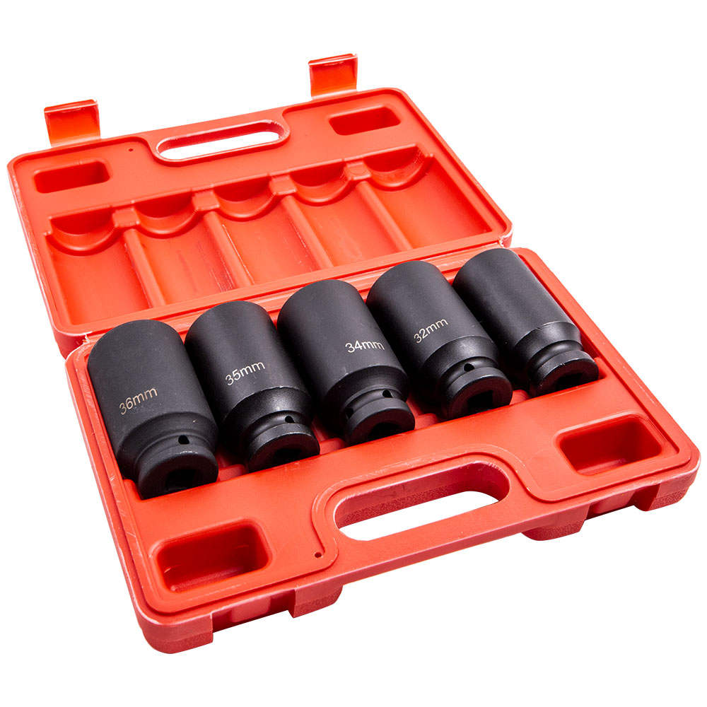 12 Point 1/2" Drive Deep Spindle Axle Nut Socket 30mm 32mm 34mm 35mm 36mm