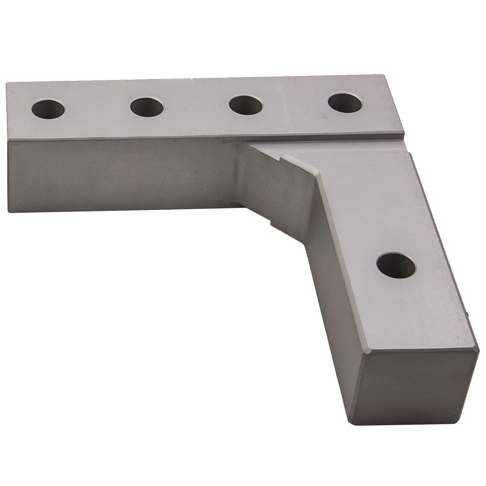 6" Aluminum Adjustable Trailer Drop Hitch 2" Receiver Dual Balls 2" & 2-5/16"