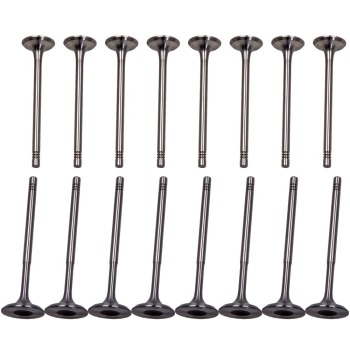 x16 PCS EXHAUST VALVES compatible for AUDI A1 A2 A3 1.4 TFSI 16V and 1.6 FSI 16V 036109601S