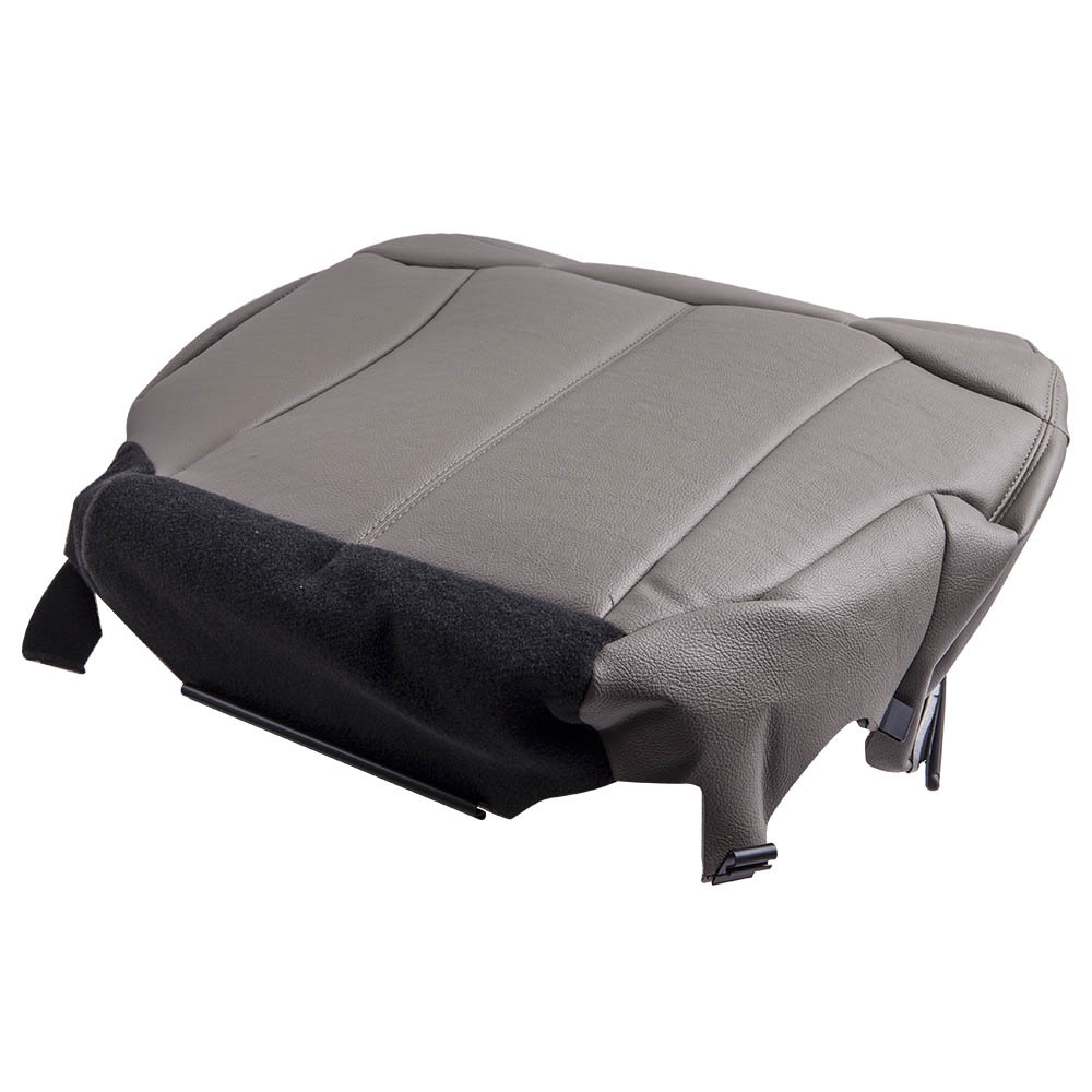 Front Left Driver Side Leather compatible for Seat Cover compatible for GMC Sierra and compatible for Yukon 1999-2002 Gray