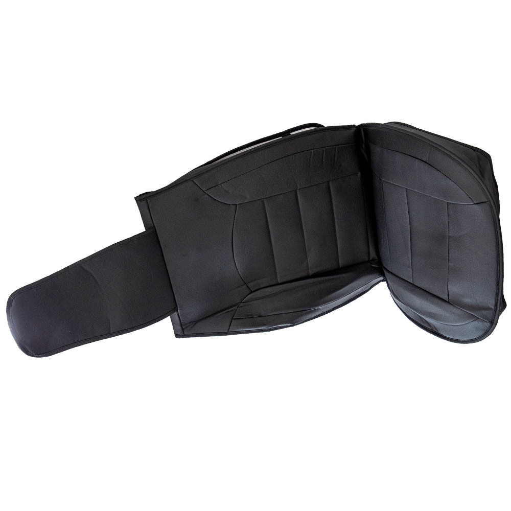 2Pcs Front 5-Compatible for Seat Leather compatible for Seat Cover Cushion compatible for Toyota Camry Corolla RAV4 Black