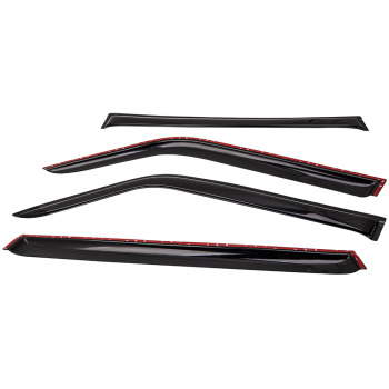 4pcs Weathershield Weather Shields Sun Visor compatible para Nissan Patrol Y61 GU 1997-2017