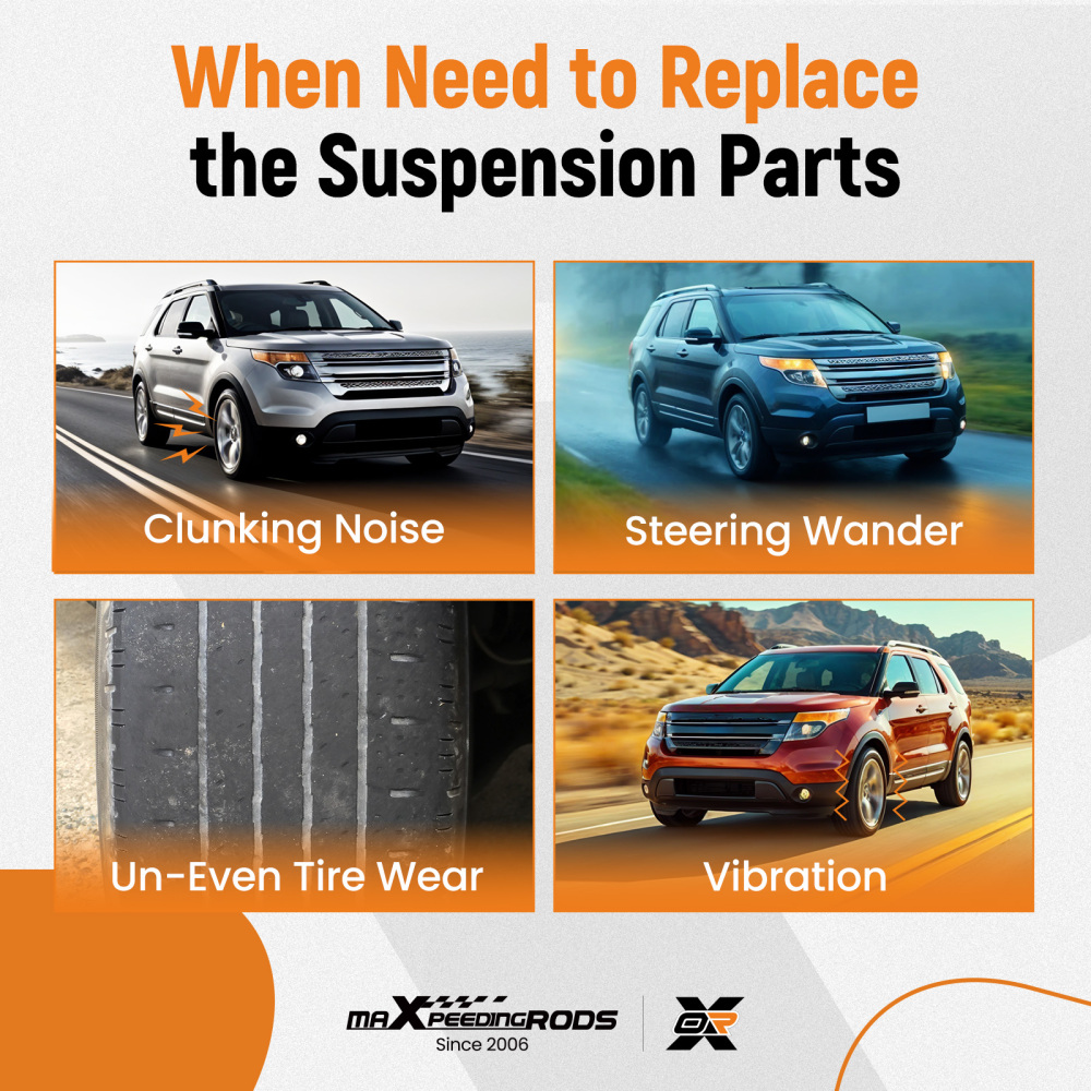 4x Front Lower Control Arm Ball Joint Sway Bar Link Kit compatible for Ford Explorer 11-17