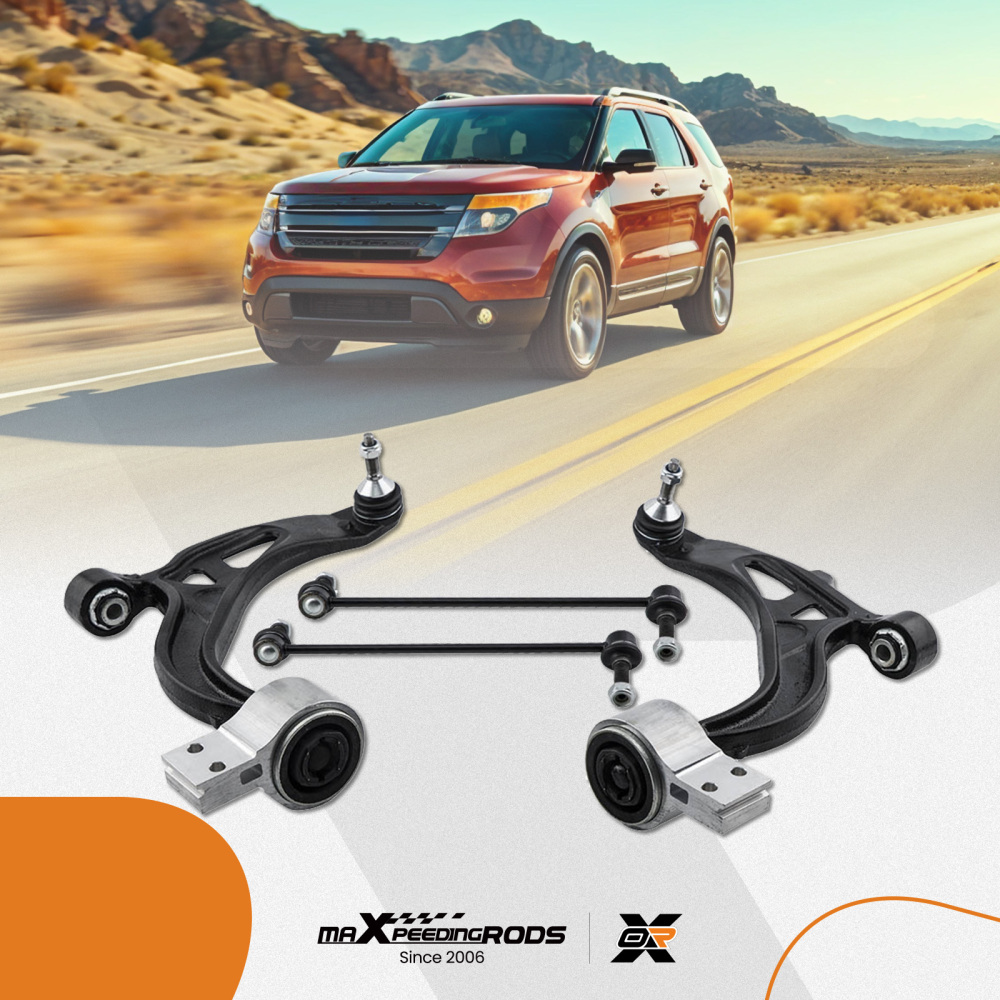 4x Front Lower Control Arm Ball Joint Sway Bar Link Kit compatible for Ford Explorer 11-17