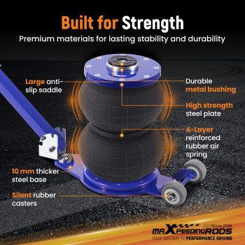 Universal Pneumatic Jack 3 Ton 6600 lb for Car SUV, Fast Lifting, with Adjustable Handle and 80mm EXTENSION