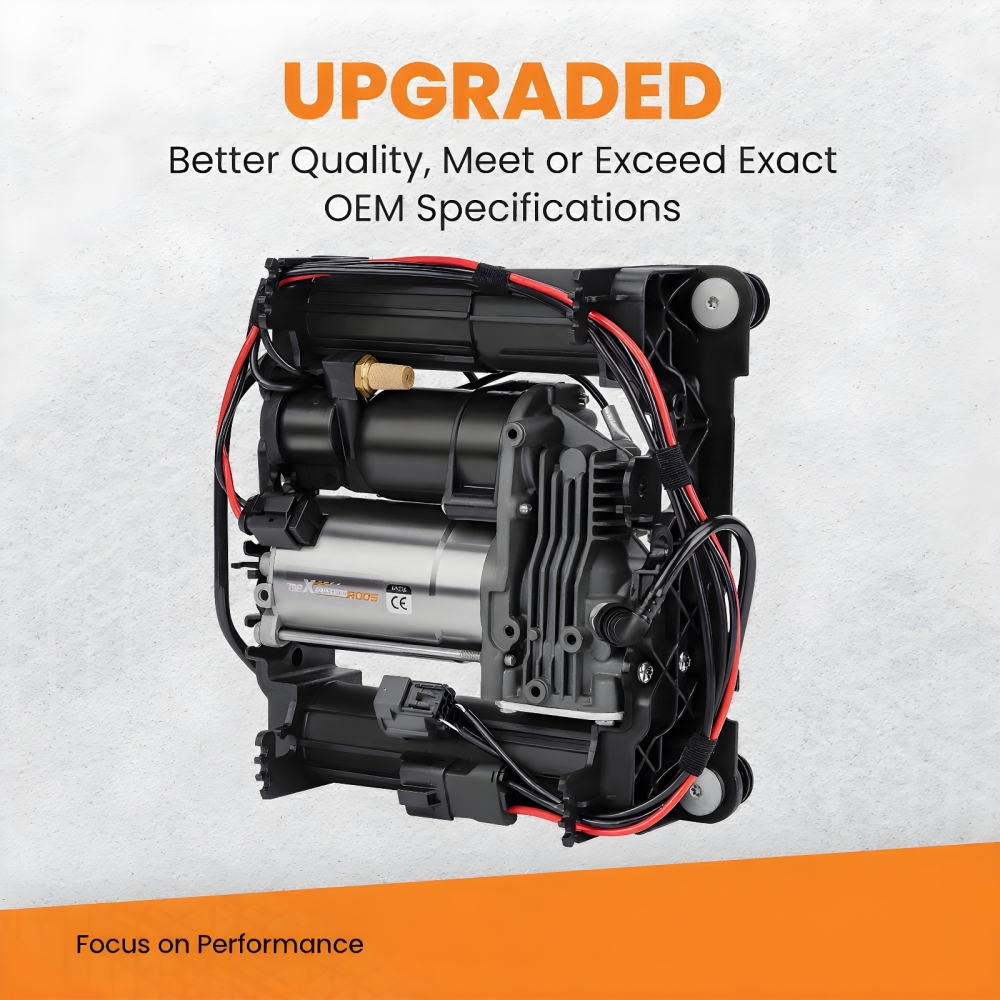 Air Suspension Compressor + Bracket + Relay compatible for Range Rover MK III 3 2002-2012