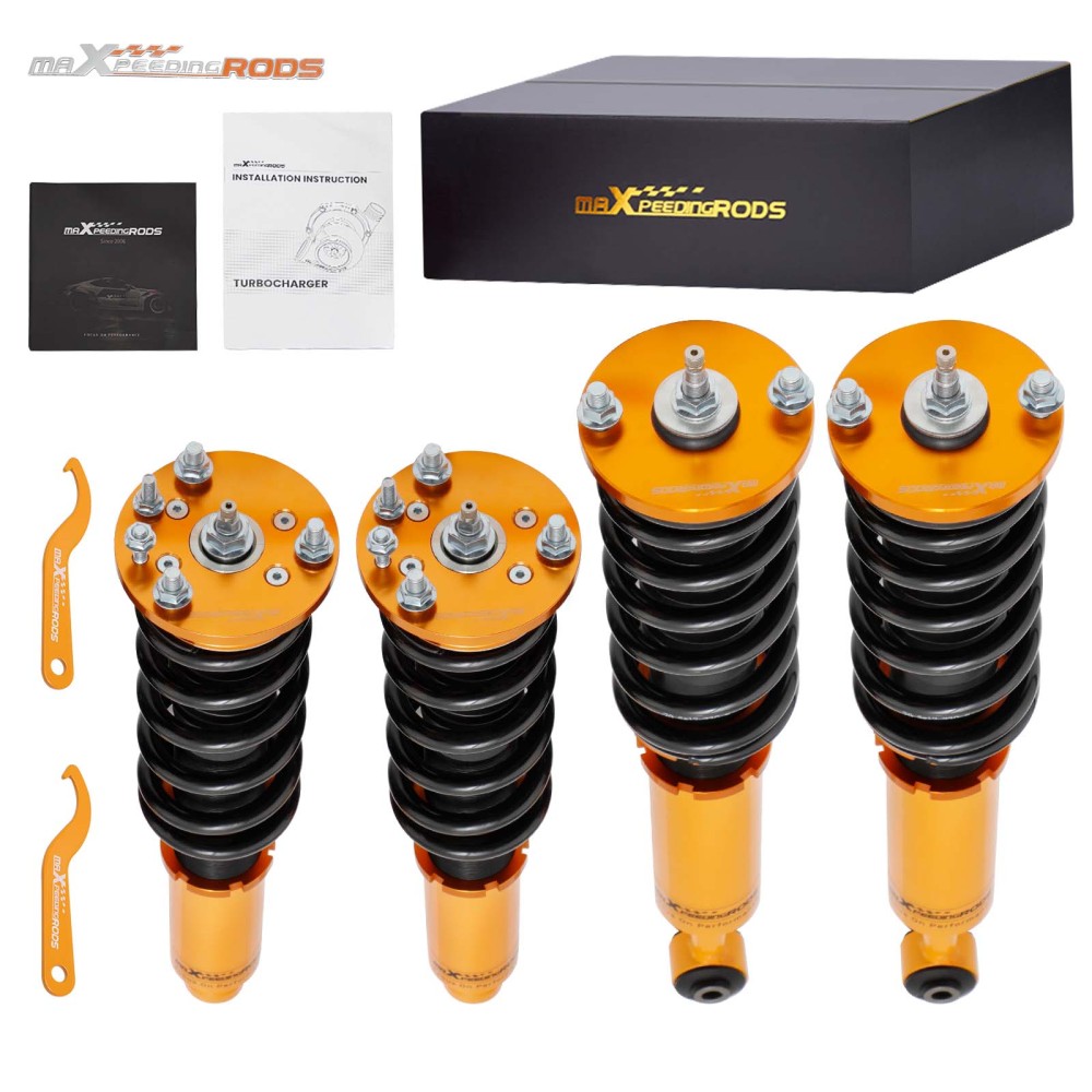 24 Ways DamperHeight Adjustment Coilover compatible for Honda Accord CL7CL9 2003-2008 Lowering Kit