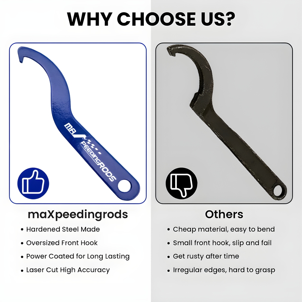 Coilover Adjustment Tool 2x Spanner Wrench Wrenches for Aftermarket Coil OverLowering Kit