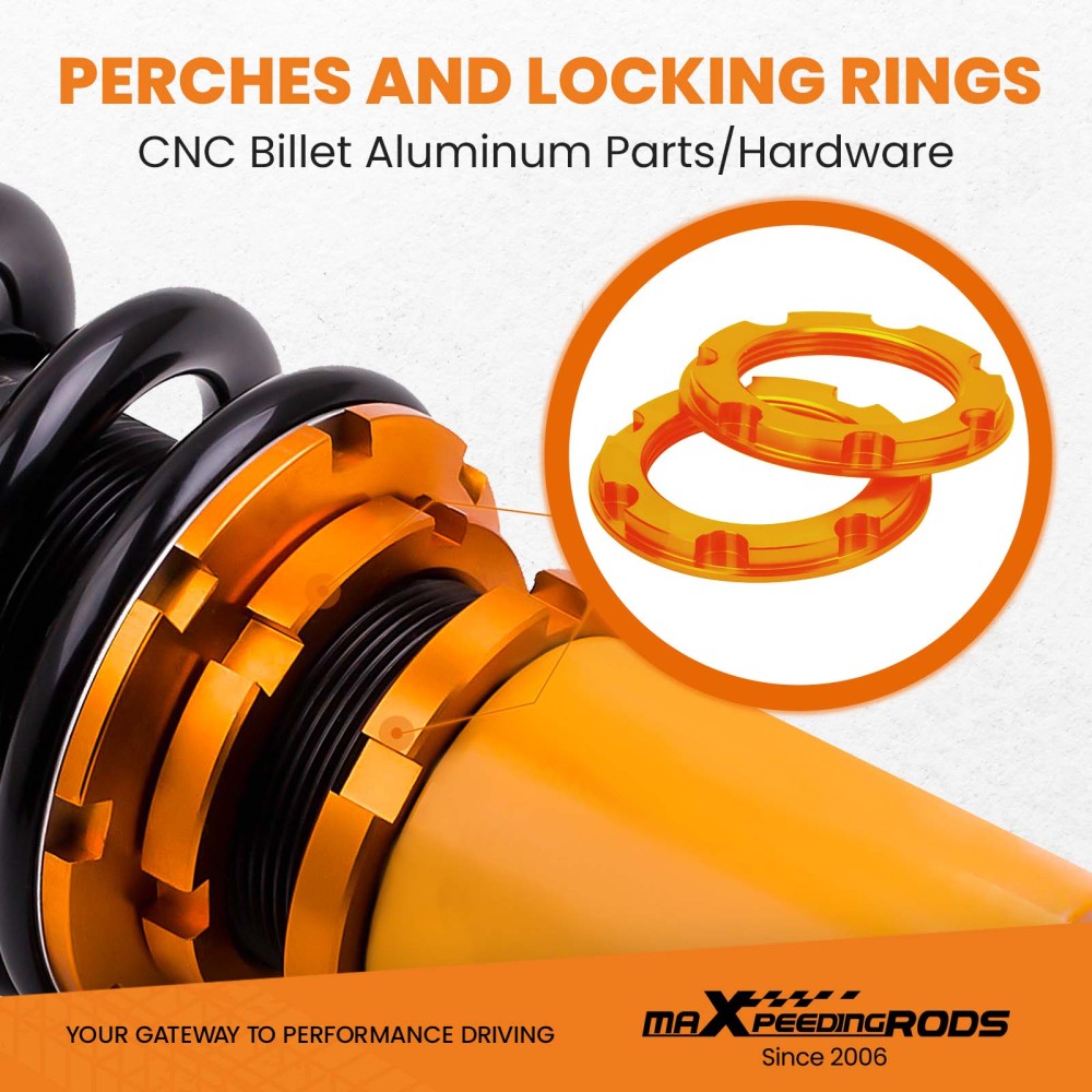 Front and Rear Coilover Kits compatible for Nissan sentra coilovers 2007-2012 24 Ways Adjustable Damper lowering kit