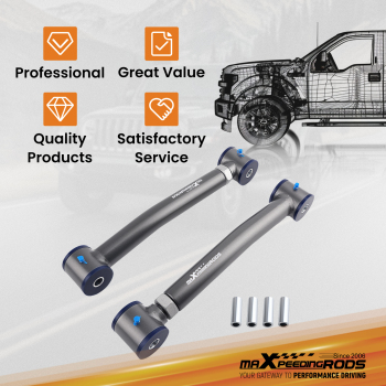 4Pcs UpperLower Adjustable Front Control Arms Compatible for Jeep Cherokee XJ 1984-2001