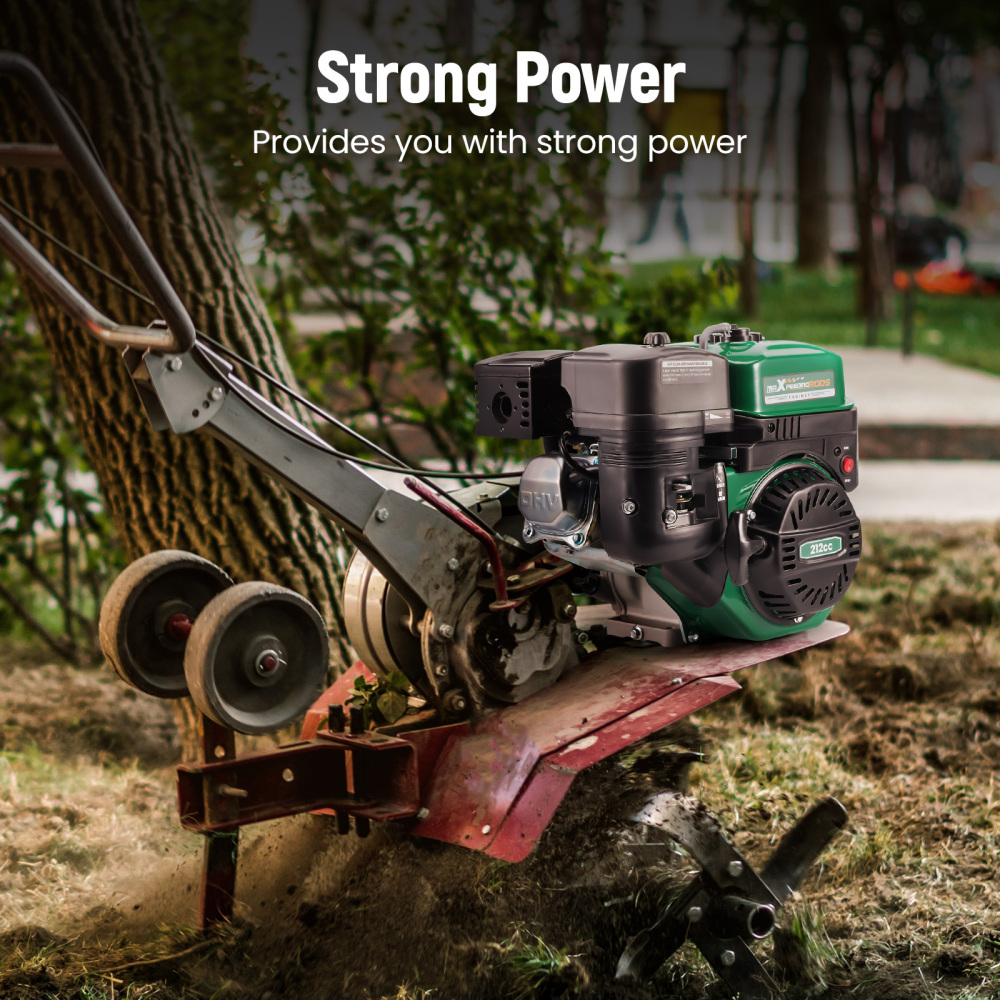 7HP 212cc Horizontal Engine Motor Gasoline 4 Stroke Recoil Start Compressors