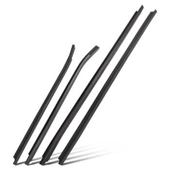 4 Weatherstrip Window Moulding Trim compatible for Toyota HILUX SR5 Double Cab 4Doors 05-15