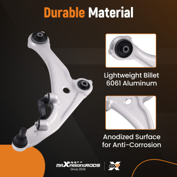 maXpeedingrods K620195 K620196 Front Lower Control Arm Compatible for Nissan Altima 2007-2012, for Altima 2013 Coupe 2-Door Only