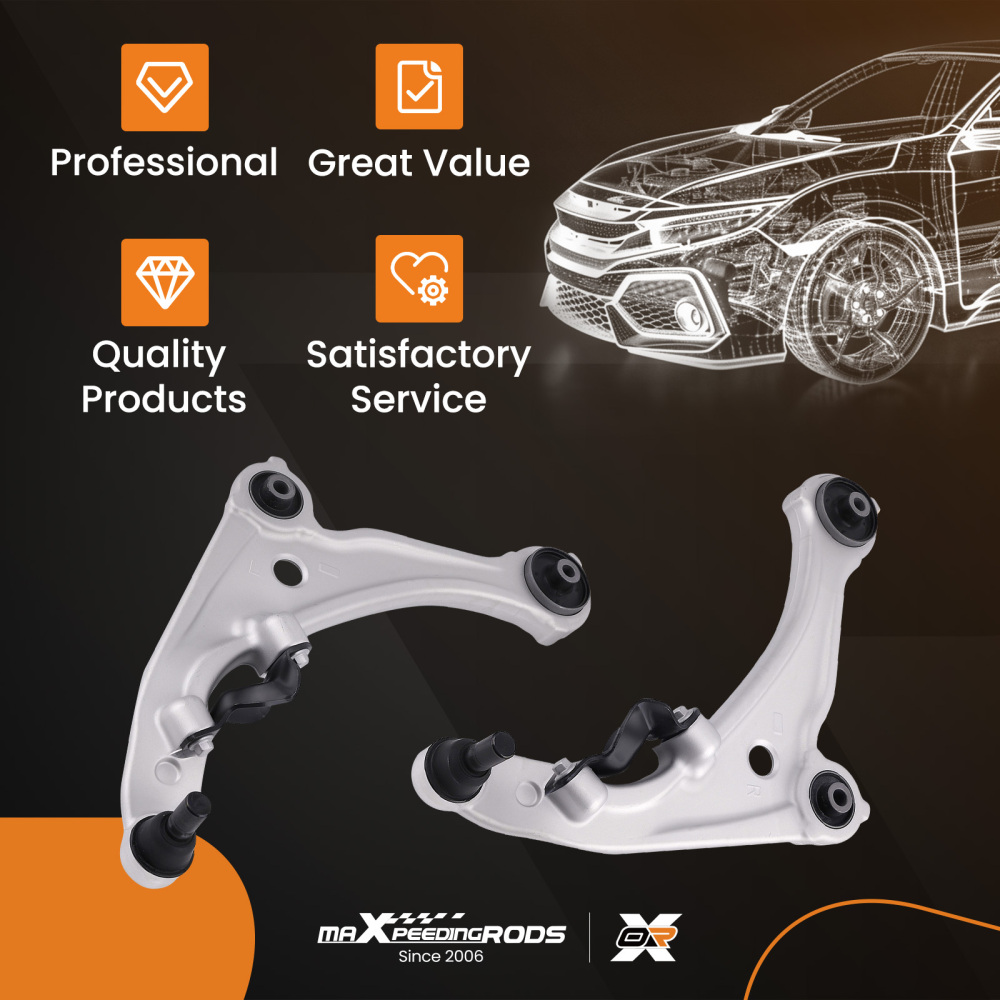 maXpeedingrods K620195 K620196 Front Lower Control Arm Compatible for Nissan Altima 2007-2012, for Altima 2013 Coupe 2-Door Only