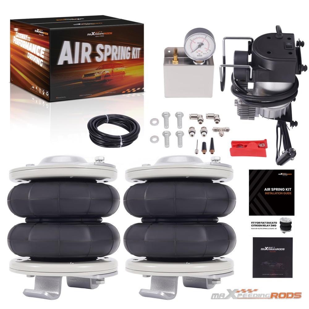 Air Suspension Kit w/ Compressor compatible for Fiat Ducato compatible for Peugeot Boxer 1994-2024 4000kg