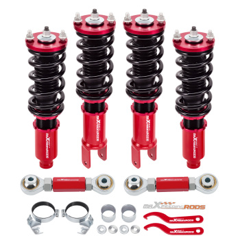 CoiloversRear Toe Arms compatible for Honda Civic 92-00 compatible for Acura Integra 94-01 Shock Kit