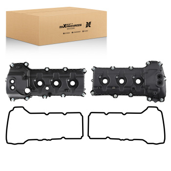 2x Engine Valve Cover Left Right compatible for Ford Explorer F150 compatible for Taurus 3.5L 3.7L DOHC