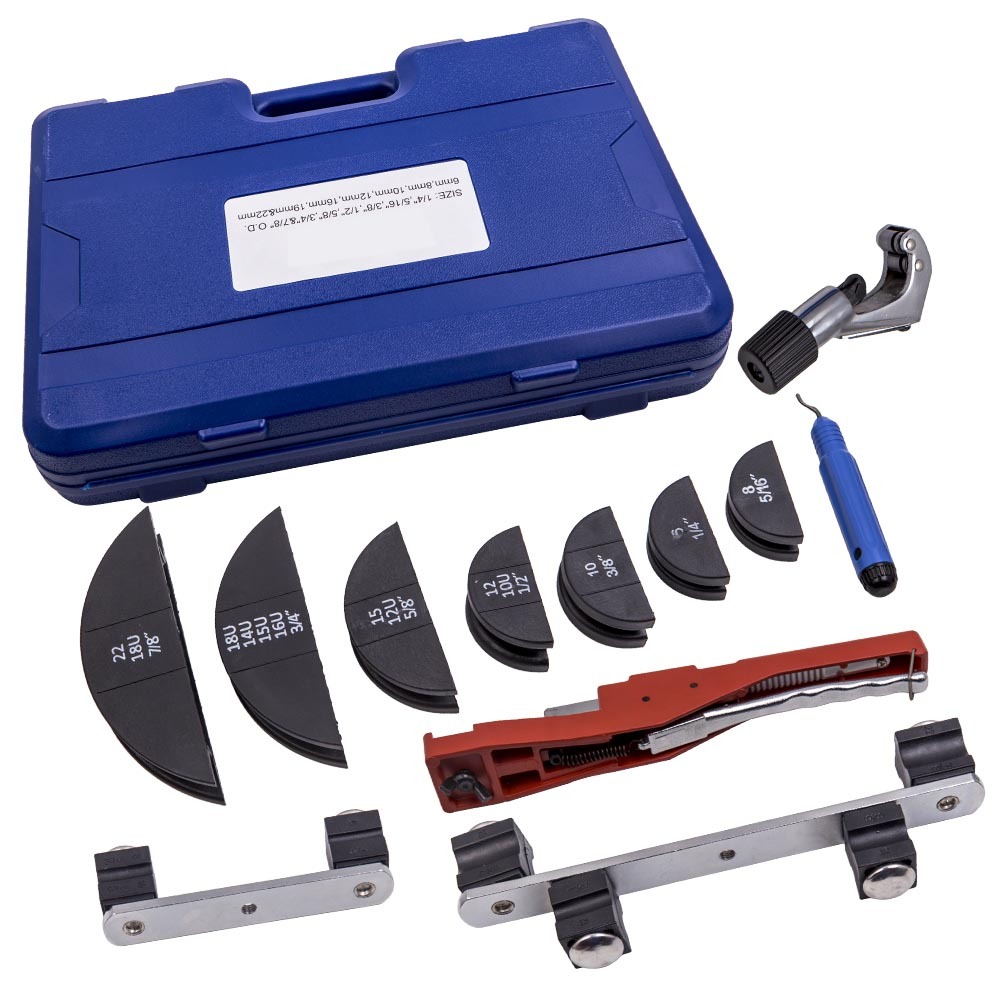 Ratcheting Pipe Tube Bender Kit Heavy Duty Ratcheted Bending Tool 1/4 To 7/8