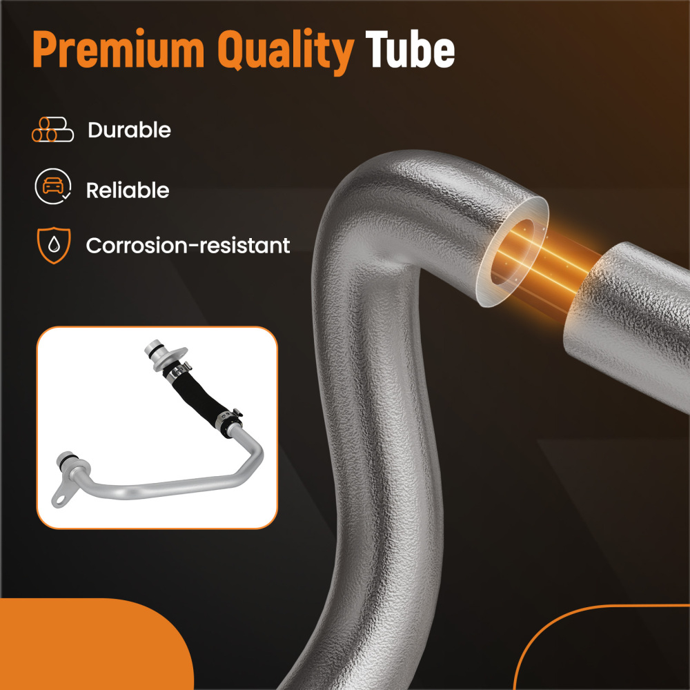 Turbocharger Coolant Return Line compatible for BMW 135i 640i 740i X3 X4 X5 335i 535i 3.0L