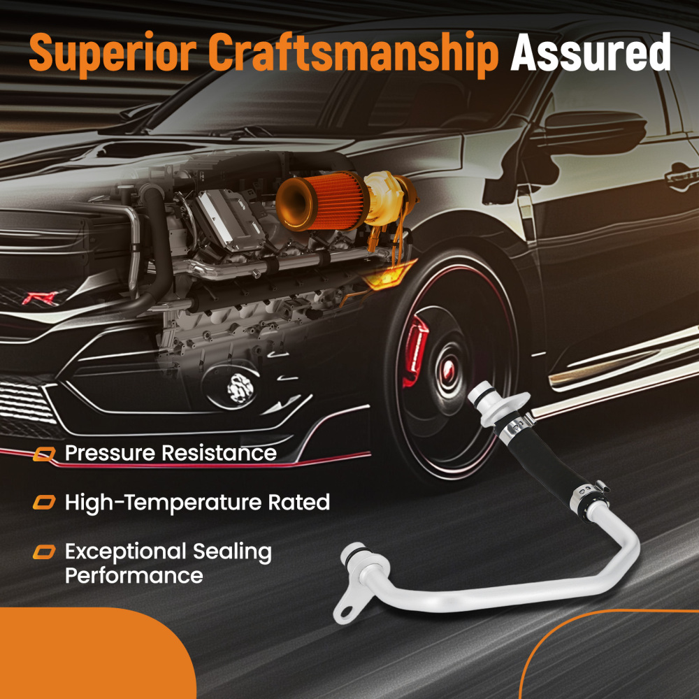 Turbocharger Coolant Return Line compatible for BMW 135i 640i 740i X3 X4 X5 335i 535i 3.0L