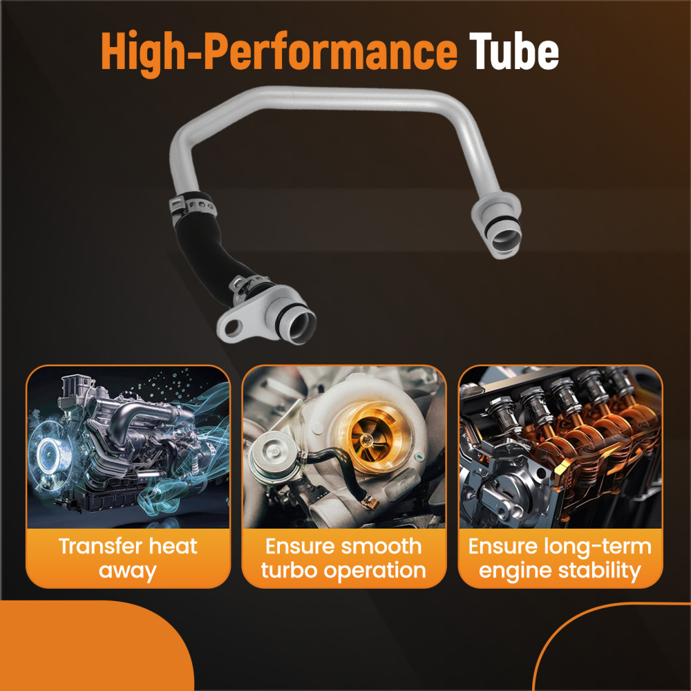 Turbocharger Coolant Return Line compatible for BMW 135i 640i 740i X3 X4 X5 335i 535i 3.0L