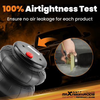 2x Sospensione pneumatica Triple Bellow 2600LBS for Light Duty compatibile per Mini-Trucks