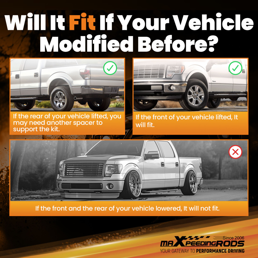 2x Sospensione pneumatica Triple Bellow 2600LBS for Light Duty compatibile per Mini-Trucks