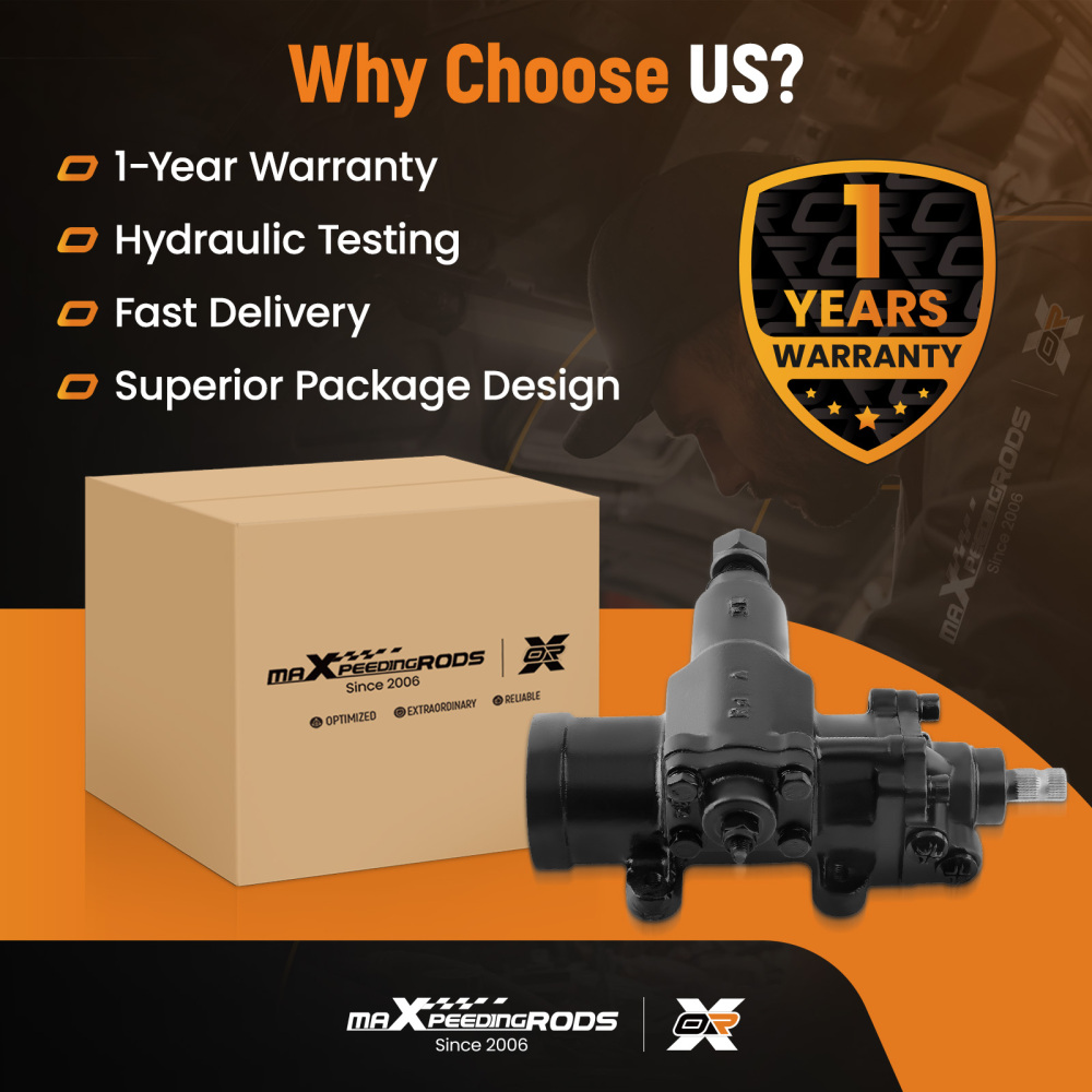 Power Steering Gear Box 27-6502 compatible for Cadillac DeVille Eldorado Fleetwood Calais