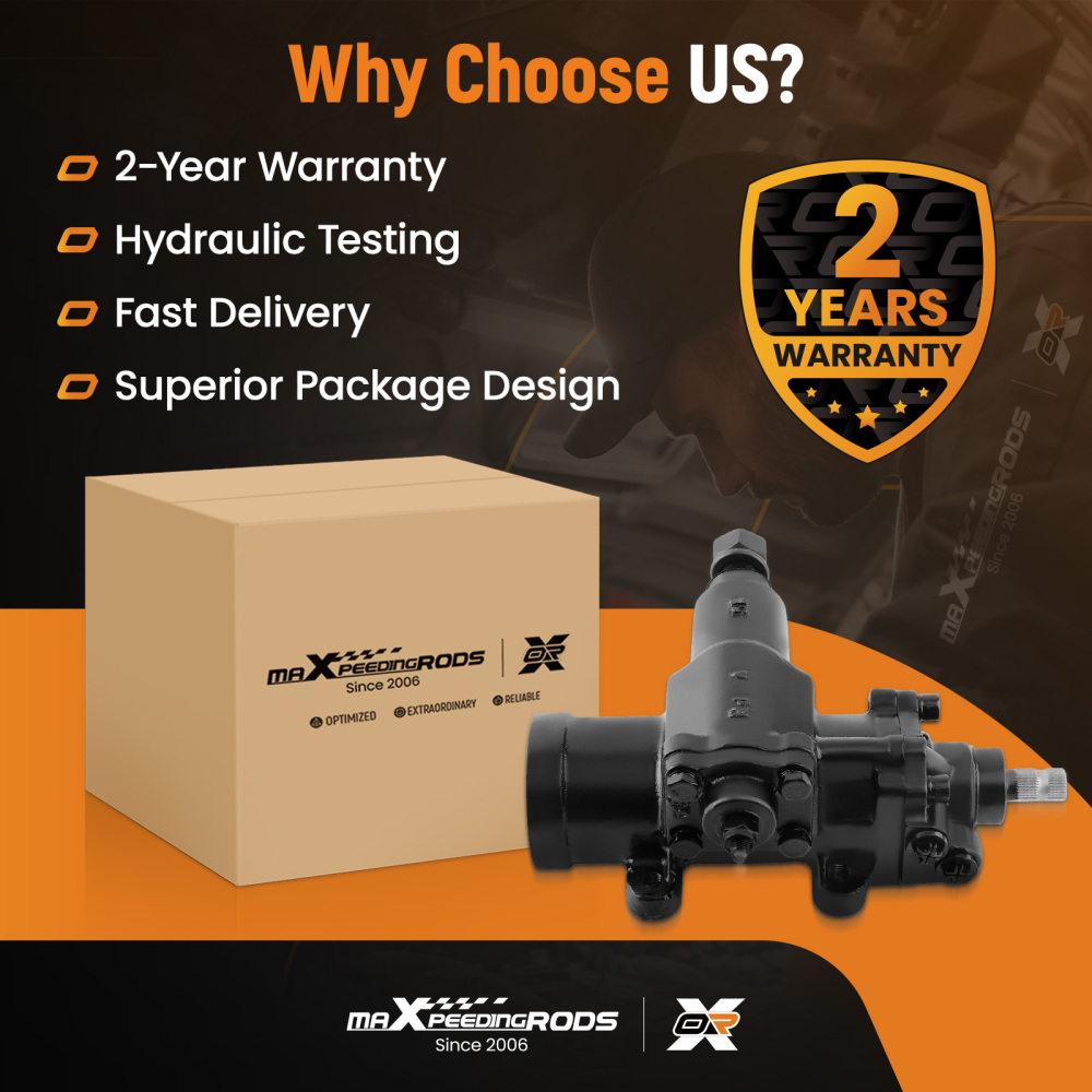 Power Steering Gear Box 27-6502 compatible for Cadillac DeVille Eldorado Fleetwood Calais