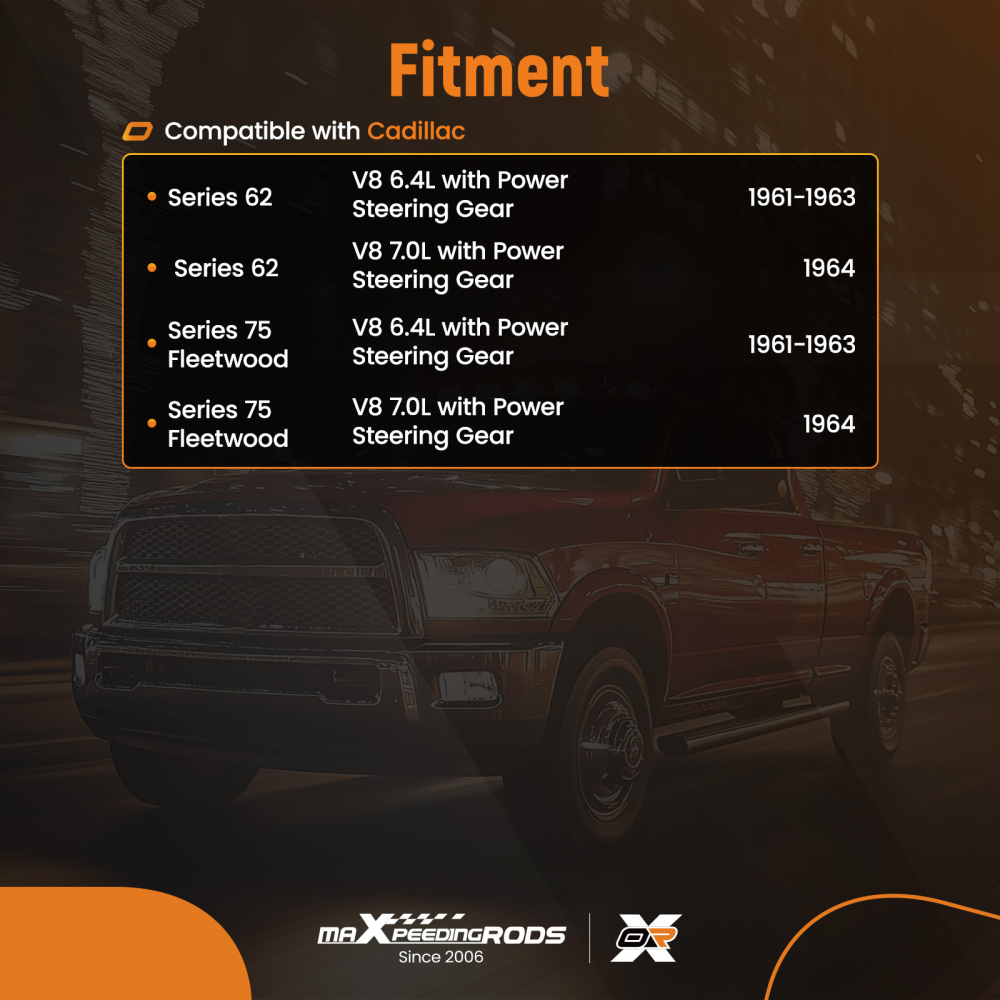 Power Steering Gear Box 27-6502 compatible for Cadillac DeVille Eldorado Fleetwood Calais