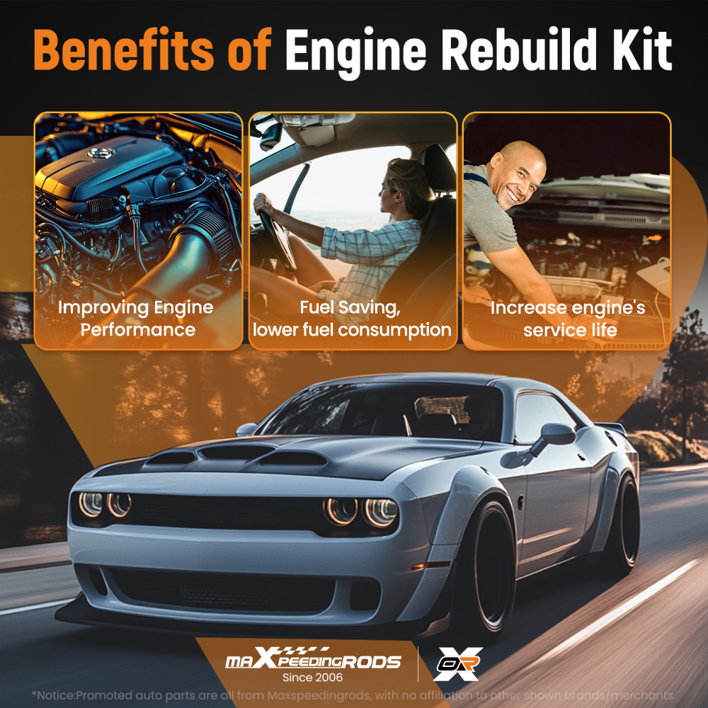 Head Gasket Set w/ Bolts Oil Pan Gasket Compatible for Chrysler Dodge 5.7L 2003-2008