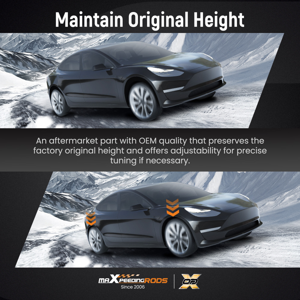 MaXpeedingrods Coilovers Lowering Kit compatible for Tesla Model 3 2017+ RWD Height Adjustable	