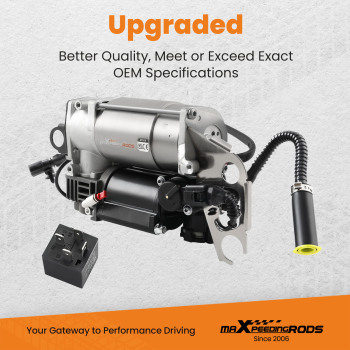 Air Compressor Pump compatible for Volkswagen Touareg 7L4L 02-10 4L0698007A/B/C Airmatic