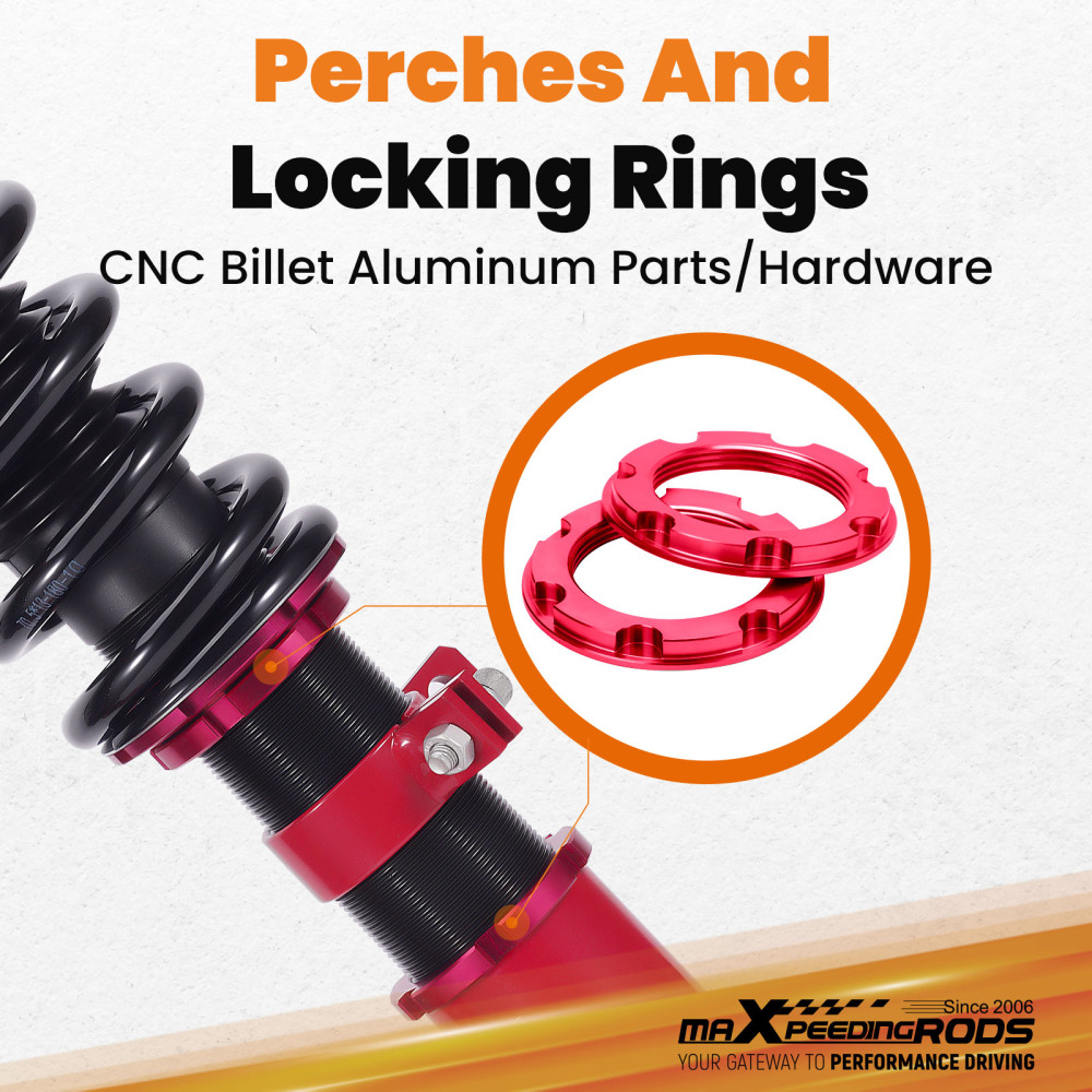 Assetto Regolabile Molle Ammortizzatori compatibile per Mercedes W204 Classe C 2008-2014