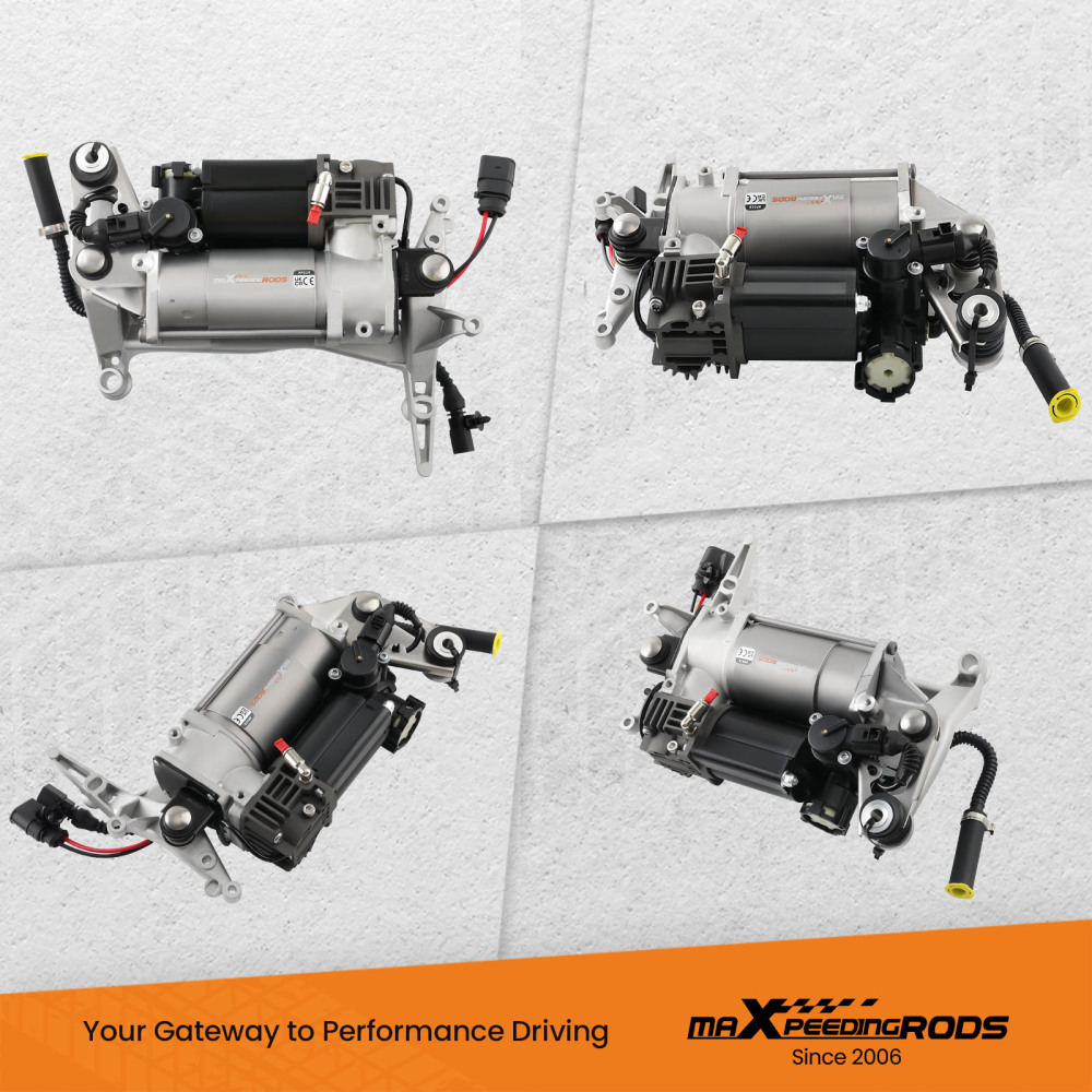 Air Suspension Compressor W/ Bracket compatible for Porsche Cayenne compatible for VW Touareg 7L0616007B