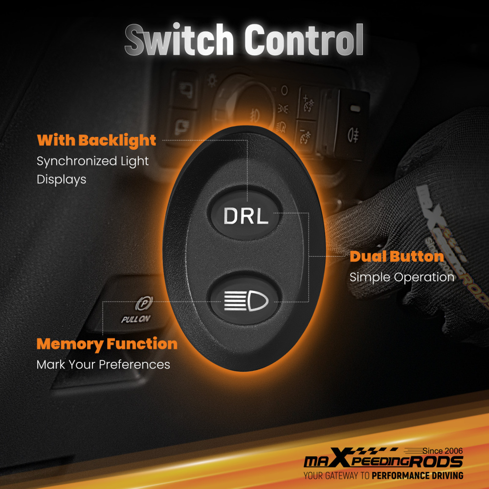 3.5 LED Pod Lights 160W Spot Beam Side Shooter Driving Light compatible for White+Amber DRL