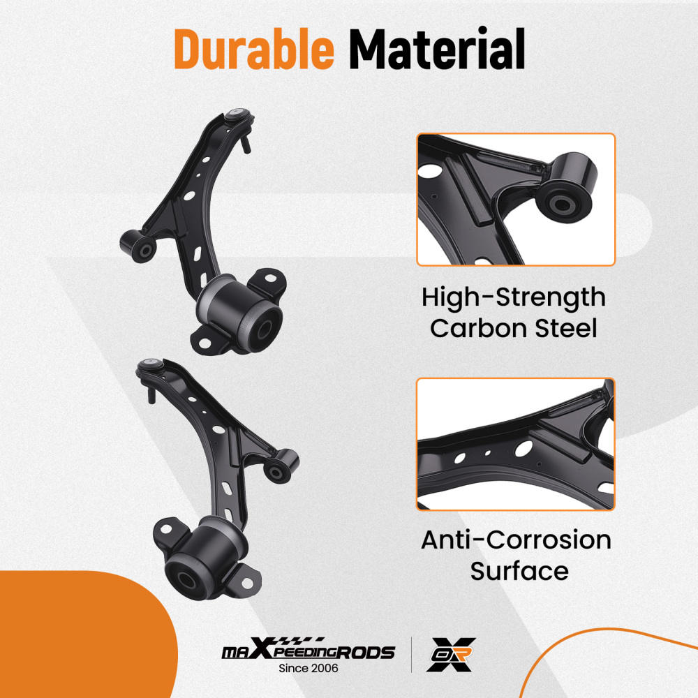 maXpeedingrods 8Pcs Suspension Kit Compatible for Ford Mustang 2005-2010, Front Lower Control Arm with Ball Joint Sway Bar End Links OuterInner Tie Rods