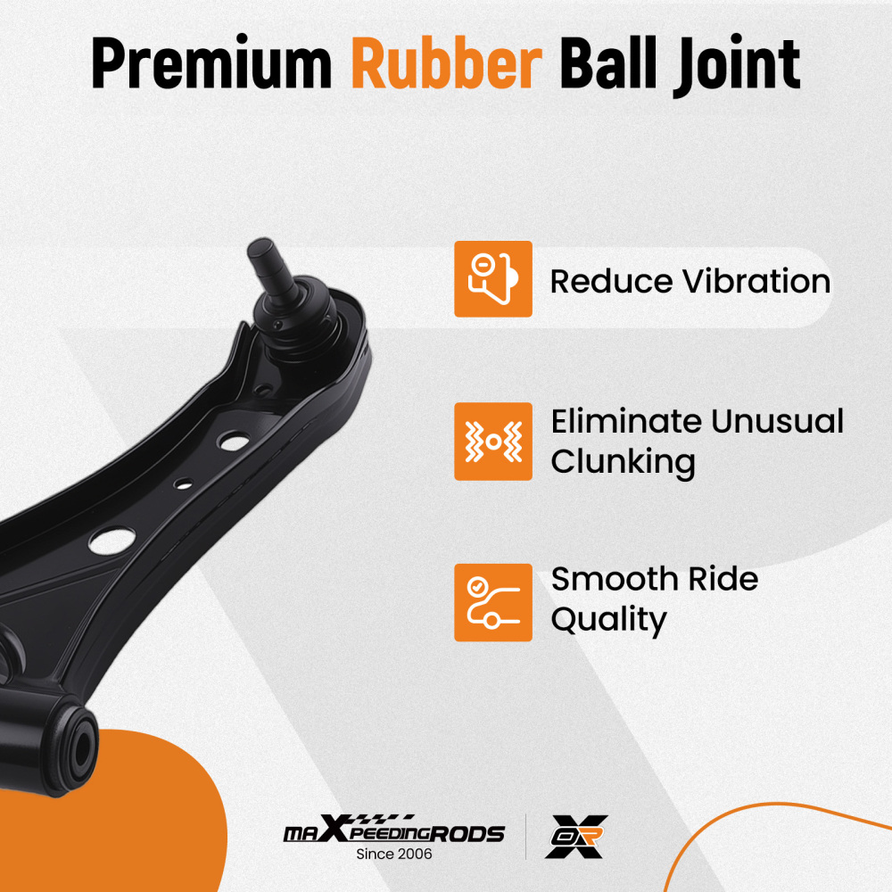 maXpeedingrods 8Pcs Suspension Kit Compatible for Ford Mustang 2005-2010, Front Lower Control Arm with Ball Joint Sway Bar End Links OuterInner Tie Rods