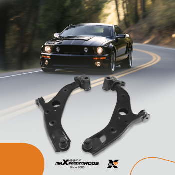 maXpeedingrods 8Pcs Suspension Kit Compatible for Ford Mustang 2005-2010, Front Lower Control Arm with Ball Joint Sway Bar End Links OuterInner Tie Rods