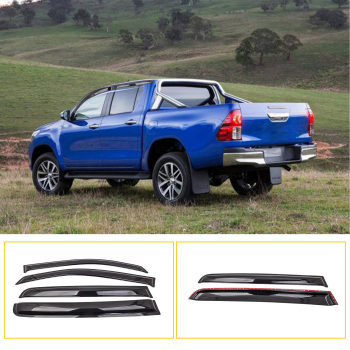 2005-2015 compatible for Toyota Hilux Weathershields Window Visor Weather Shield 4pcs